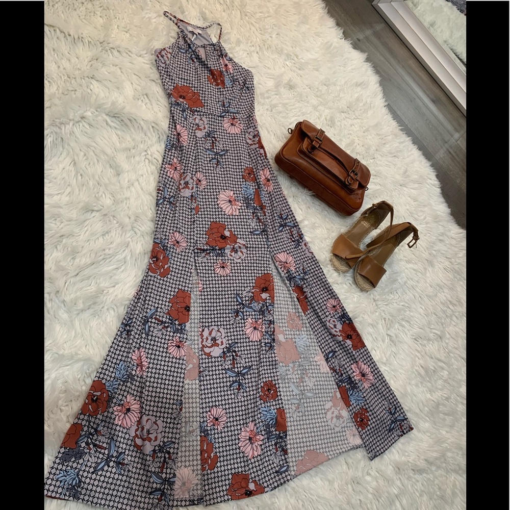Pink pattern dress